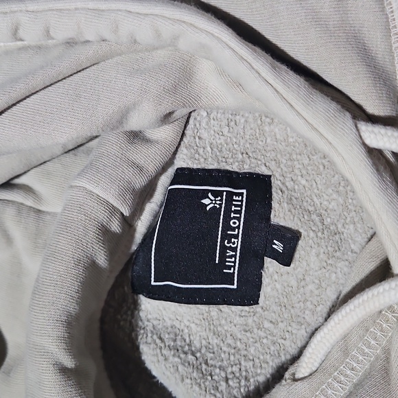 Lily & Lottie Khaki Colored Pullover Sweatshirt Women Size Medium - Picture 4 of 4